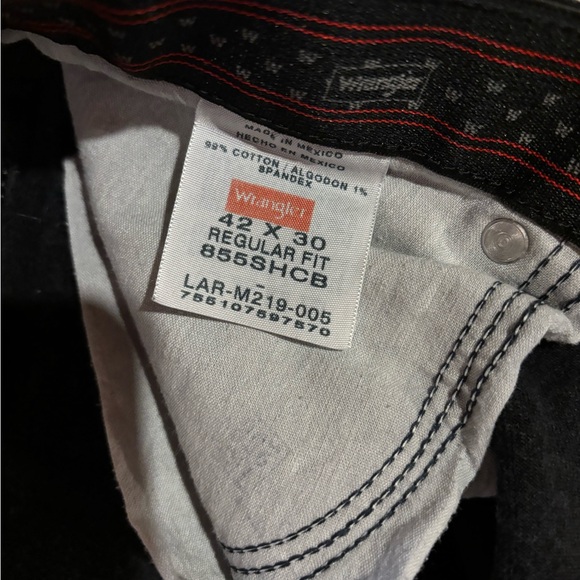 Wrangler Men's Black Jeans - Picture 3 of 5